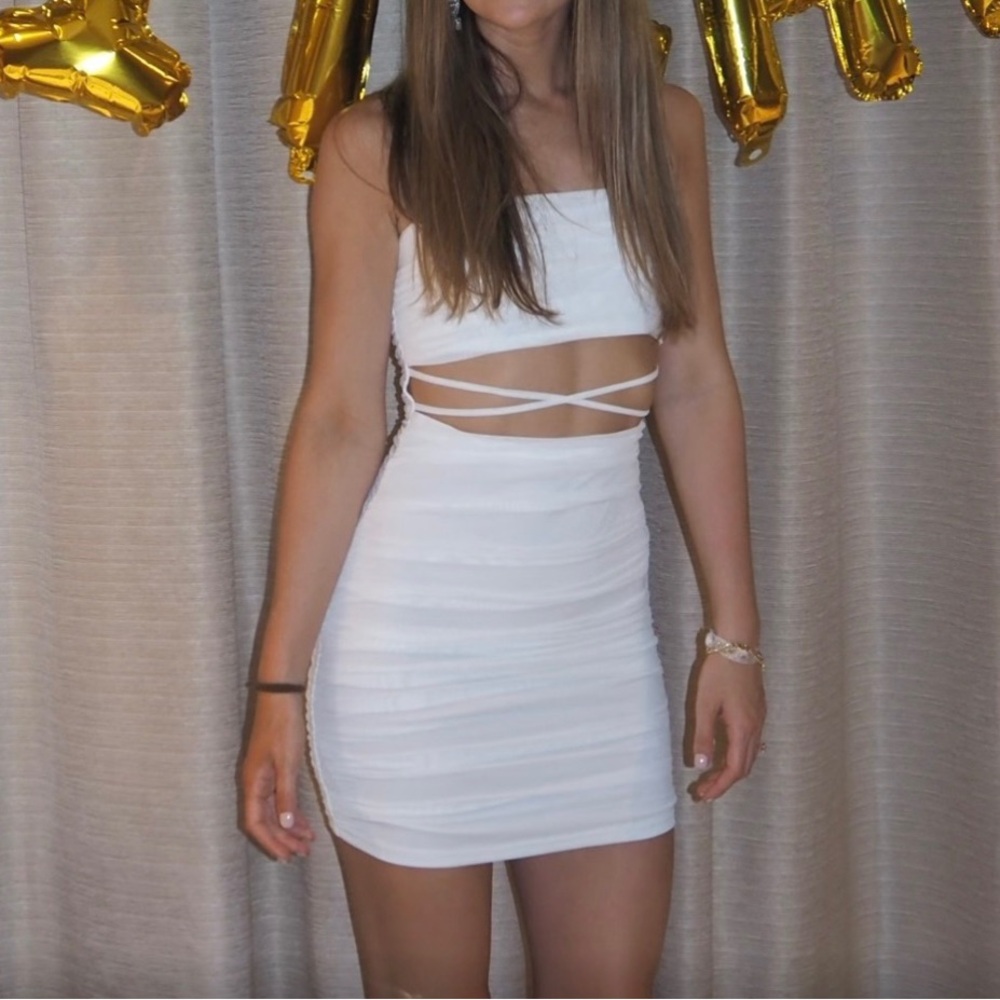 Hello Molly White Mini Dress